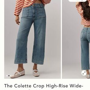 Maeve Light Blue Denim Waistband Jeans